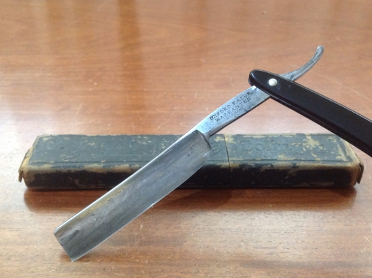 ขายมีดโกนโบราณเยอรมัน  EXFORD RAZOR WARRANTED