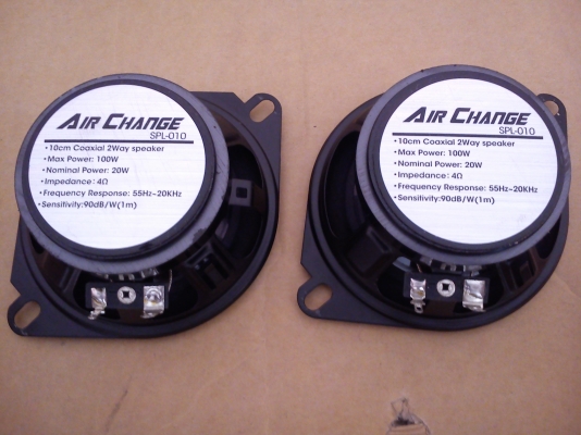 ดอกลำโพง ขนาด4นิ้ว 2ทาง ยี้ห้อ AIR CHANGE ดอกลำโพง ขนาด4นิ้ว 2ทาง ยี้ห้อ AIR CHANGE