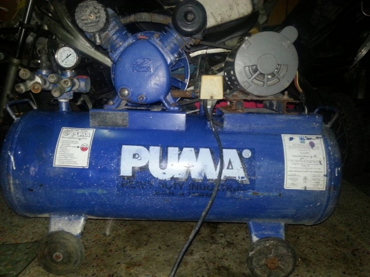 ขายปั๊มลมพูม่า PUMA 220 V motor 1/2 HP 64 L