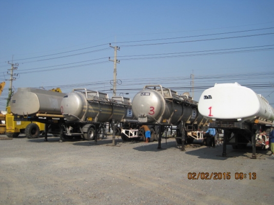 หางเทเลอร์พ่วงแทงค์สแตนเลส มีทะเบียน พร้อมชุดโอน