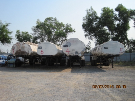 หางเทเลอร์พ่วงแทงค์สแตนเลส มีทะเบียน พร้อมชุดโอน