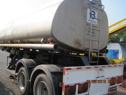 หางเทเลอร์พ่วงแทงค์สแตนเลส มีทะเบียน พร้อมชุดโอน