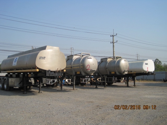 หางเทเลอร์พ่วงแทงค์สแตนเลส มีทะเบียน พร้อมชุดโอน