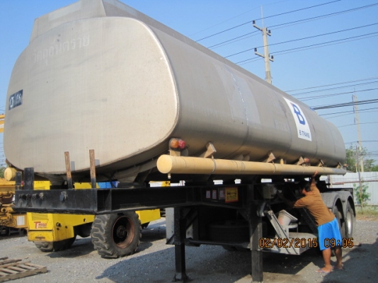 หางเทเลอร์พ่วงแทงค์สแตนเลส มีทะเบียน พร้อมชุดโอน