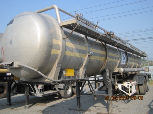 หางเทเลอร์พ่วงแทงค์สแตนเลส มีทะเบียน พร้อมชุดโอน