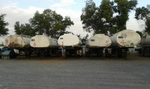 หางเทเลอร์พ่วงแทงค์สแตนเลส มีทะเบียน พร้อมชุดโอน