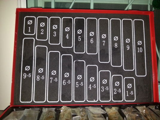 ขาย ชุดดอกสว่าน HSS-TiN 1-10 mm.