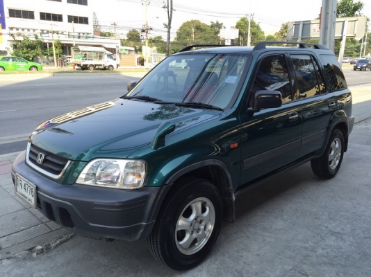 HONDA CRV ปี 1999 รถสวยเดิม ติดแก็ส LPG หัวฉีด ARIBAG คู่หน้า เบรคระบบ ABS กระจกไฟฟ้า แอร์เย็น เครื่องเดิมวิ่งดี ช่วงล่างแน่น ล้อ MAX เบาะสภาพสวย สีสวย รถพร้อมใช้งาน จัดไฟแนนได้