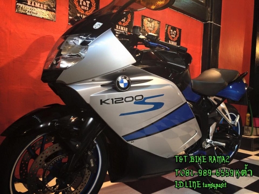 T&amp;T BIKE RAMA2ขายBMW K1200s 2007 ABS ทะเบียนแท้ สมอราคา 390000 เท่านั้น