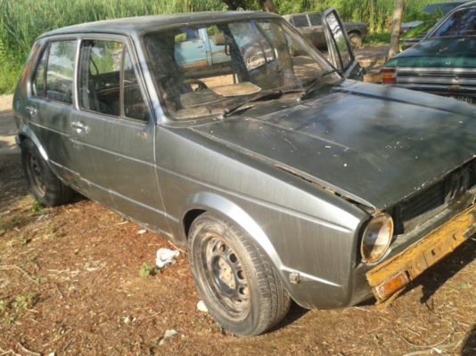 โฟล์ค กอฟ์ล MK1 ปี 76 ทะเบียนโอน ขาดปี 51 สภาพผุ เครื่อง 4ag ลงเล่ม