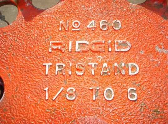ขายปากกาจับท่อแบบโซ่พร้อมขาตั้ง, RIDGID รุ่น 460 และมีที่ดัดท่อถึง 3 ขนาด