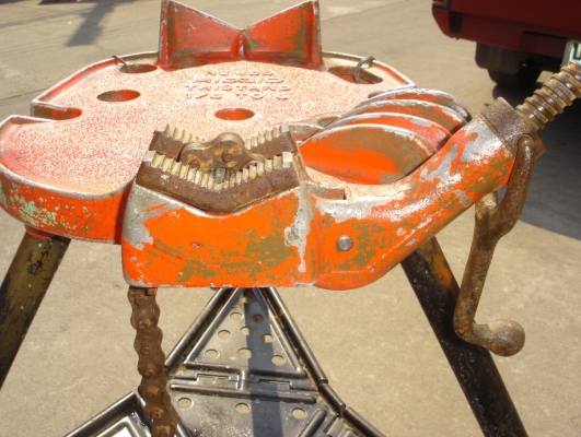 ขายปากกาจับท่อแบบโซ่พร้อมขาตั้ง, RIDGID รุ่น 460 และมีที่ดัดท่อถึง 3 ขนาด