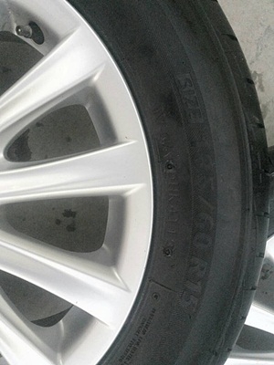 ขายล้อแม็กTOYOTA VIOS12 ก้านยางBRIDGESTONE  ปี13 4 ล้อ