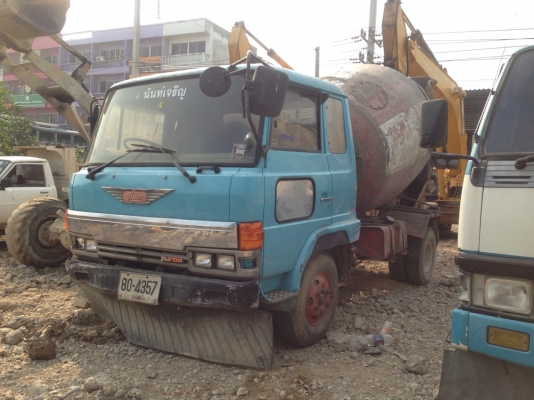 รถโม่ปูน4คิว6ล้อพร้อมใช้ มีทะเบียน เครื่อง HO 6Cเทอร์โบ