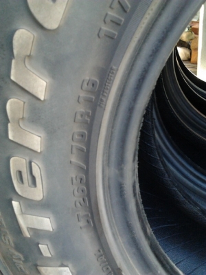 BF All 265/70/16 ปี12 สภาพดีมาก 1ชุด BF All 265/70/16 ปี12 สภาพดีมาก 1ชุด