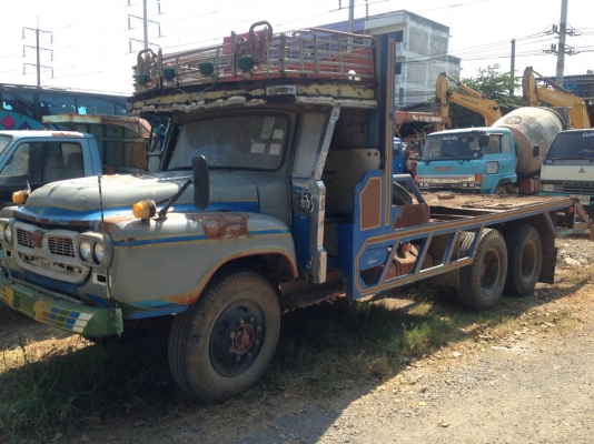 รถ10ล้อหัวยาวเทนเลอร์ เครื่องอีสุ6BD1พวงมารัยเพาเวอร์เฟืองท้ายมิดซูเบรกใหย่ มีทะเบียน