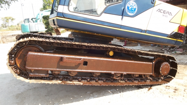 ขายด่วนรถแม็คโครKOBELCOSK120MARK///มาร์ทีชั่วโม่งทำงานน้อยมีลายหัวกระเเทก รถนอกนำเข้าไม่เคยใช้งานในเมืองไทยเลย