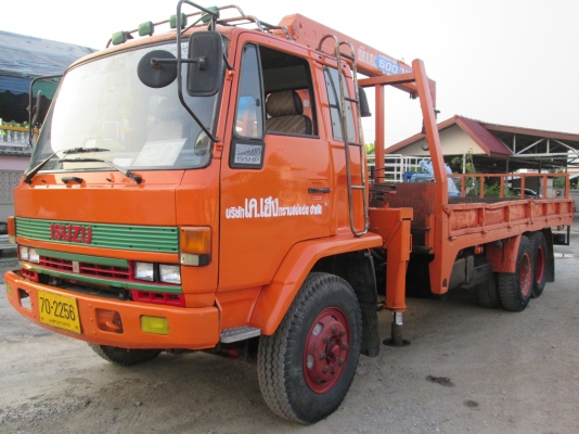 ISUZU-FVM32.10ล้อ.เครื่อง6HE1-195เครน3,5ตันยาว7,20เมตรสภาพสวยพร้อมใช้.ราคา-770,000