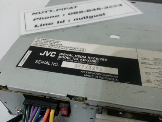 วิทยุ 1Din JVC KD-X50BT จากญี่ปุ่น วิทยุ 1Din JVC KD-X50BT จากญี่ปุ่น