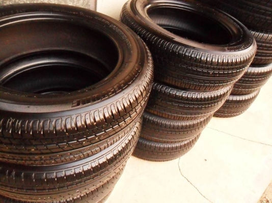 ยางบริดสโตน ขอบ15=2 ชุด  Bridgestone Turanza-ER370ดอกหนามาก90\%