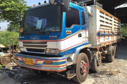 ขายรถบรรทุกพืชผลการเกษตร12ล้อ 2เพลา ISUZU DECA 320 MAXLOAD FXZ NGV <ไม่ดั้มพ์>คอกเกษตร เดือน11ปี49..