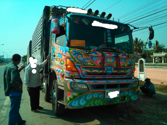 ขายรถบรรทุก 22 ล้อพ่วงแม่ลูกดัมพ์ HINO MEGA 344 แรงม้าปี 2555 ลูกพ่วง 3 เพลาซีทีทรัค ราคา 2950000