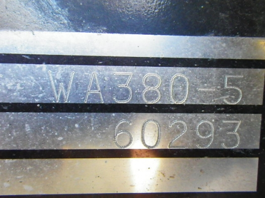 ขายรถตัก Komatsu WA380-5 ขายรถตัก Komatsu WA380-5