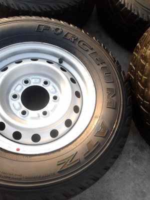 กะทะ 6 รูพร้อมยาง ชุด 4 ล้อ tel.081-427-3941