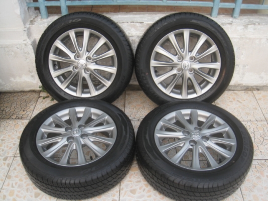 ขายล้อแม็ก Toyota vios 12ก้าน 15"ยางผลิตสัปดาห์ที่52 ปี2013  สนใจติดต่อเล็กคลองสามครับ 081-3747940