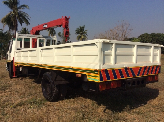 HINO 6 ล้อFF ติดเครน 4.5ตัน 3ปอก เครื่องดี ยางดี ครัทซีสวย ใหญ่ยาวตลอด กระบะยาว 6.2ม. รถพร้อมใช้งาน ขาย 830,000 บาท