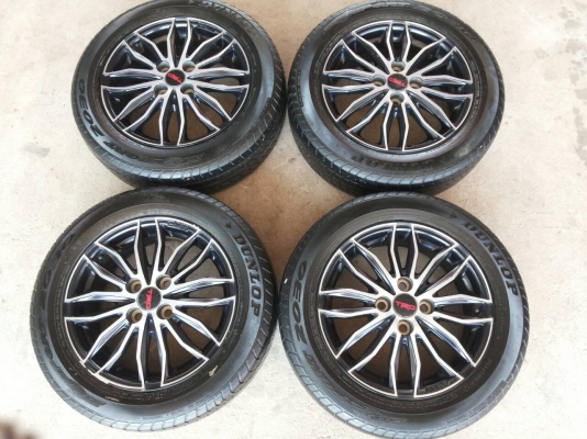 ล้อแม็คเดิม VIOS TRD SPORTIVO 2013 พร้อมยาง DUNLOP 185-60R15  40ปี12