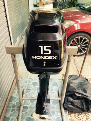 ขายเครื่องเรือ hondex 15 แรง พร้อมถังน้ำมัน ขายเครื่องเรือ hondex 15 แรง พร้อมถังน้ำมัน