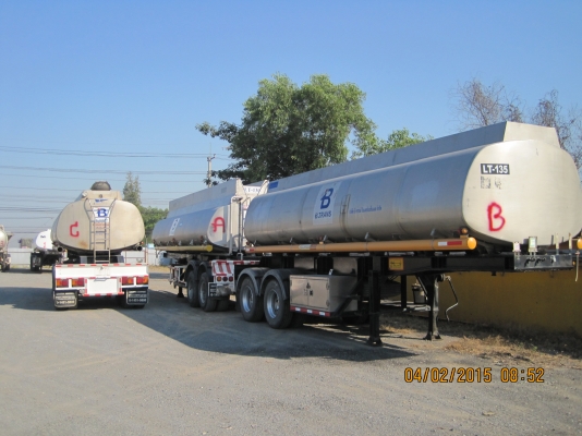 หางเทเลอร์แสตนเลส บรรจุน้ำ มีทั้งหมด 7 คัน