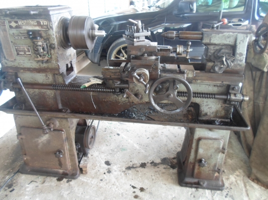 แท่นกลึง 4 ฟุต พร้อมใช้งาน มอเตอร์ไฟบ้านสนใจ ด่วน !!! 38,000