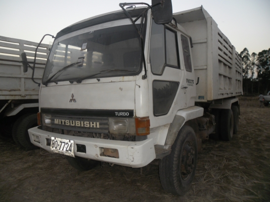 ขายรถบรรทุกรถแบคโฮ MITSOFUSO FN 527MA เบรคใหญ่10 เกียร์ 2 เพลาดั้มทะเบียนเต็มชุดโอนพร้อม