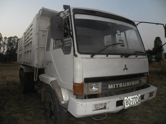 ขายรถบรรทุกรถแบคโฮ MITSOFUSO FN 527MA เบรคใหญ่10 เกียร์ 2 เพลาดั้มทะเบียนเต็มชุดโอนพร้อม
