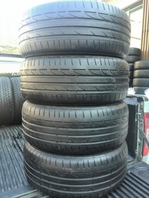 ขายยาง BRIDGESTONE S001 225-50-17 ปี12 ดอกหนา เนื้อนิ่ม ชุดละ 6,400 บาท