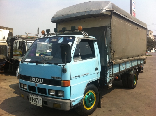 กระบะคาร์โก้+โครงเหล็ก+ผ้าใบ ยกลงจาก ISUZU NKR สภาพพร้อมใช้ ไม่มีผุ