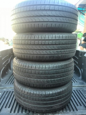 ขายยาง PIRELLI Cinturato P7 (RUN FLAT) 225-55-17 ปี12 ดอก90\% เนื้อนิ่ม ไม่มีปะ ชุดละ 6,900 บาท