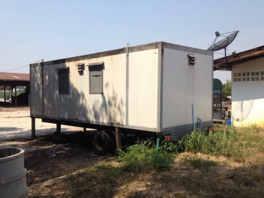 ขายตู้สำนักงาน ห้องน้ำในตัว แอร์ มีล้อลากเคื้อนที่ง่าย