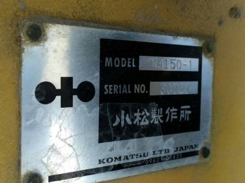 รถตักล้อยาง KOMATSU WA 150-1ราคา850,000 รถตักล้อยาง KOMATSU WA 150-1ราคา850,000