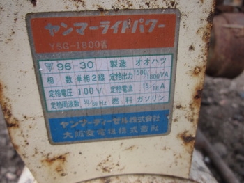 ขายตามสภาพ ราคาถูกครับ - สำหรับเครื่องปั่นไฟ มือสอง เพียง 1,500 บาทเท่นั้น