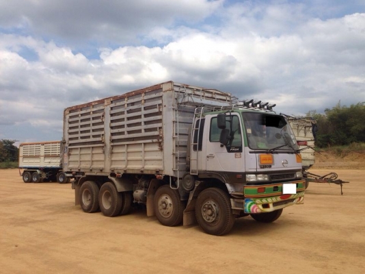 ขายรถสิบล้อ hino FM2K สมอเงิน วางเครื่องp11cพ่วงแม่ลูก3เพลา คอกเกษตร ดั้มเหล็ก ราคาต่อรองได