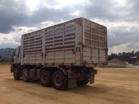 ขายรถสิบล้อ hino FM2K สมอเงิน วางเครื่องp11cพ่วงแม่ลูก3เพลา คอกเกษตร ดั้มเหล็ก ราคาต่อรองได