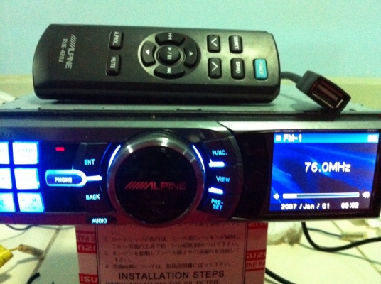 Apline IDA-X001 UBS Bluetooth Audio AUX สภาพสวยๆ ปร้เอ้า 3 ชุด 1AUX มือ2 ญี่ปุ่น มาพร้อมรีโมท