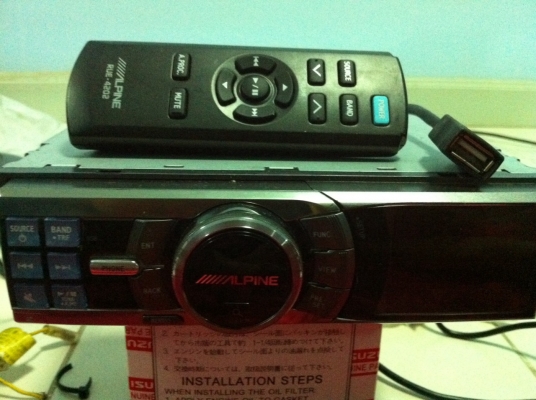 Apline IDA-X001 UBS Bluetooth Audio AUX สภาพสวยๆ ปร้เอ้า 3 ชุด 1AUX มือ2 ญี่ปุ่น มาพร้อมรีโมท