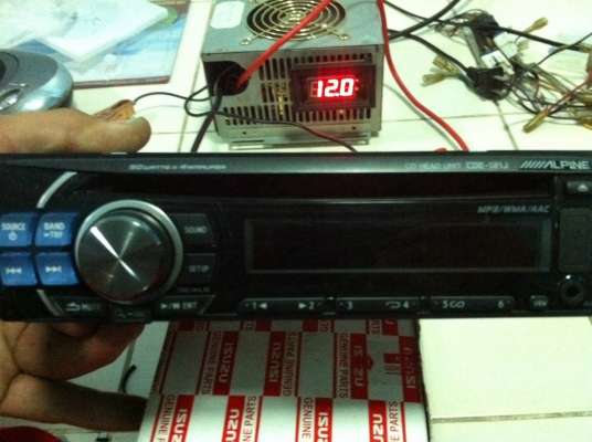 Alpine CDE-121J USB MP3 CD FM AUX สภาพสวยๆ มือ2 ญี่ปุ่น