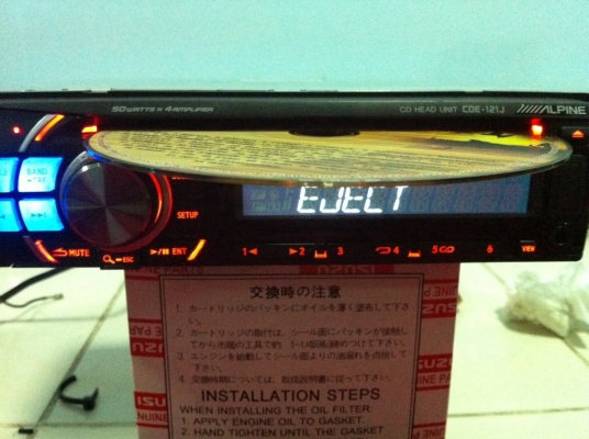 Alpine CDE-121J USB MP3 CD FM AUX สภาพสวยๆ มือ2 ญี่ปุ่น Alpine CDE-121J USB MP3 CD FM AUX สภาพสวยๆ มือ2 ญี่ปุ่น