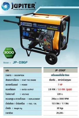 เครื่งปั่นไฟ ดีเซล เบนซิล ขนาดตั้งแต่ 1000 วัตต์ ถึง 10 กิโลวัตต์ สตาร์ทเชือก สตาร์ทกุญแจ