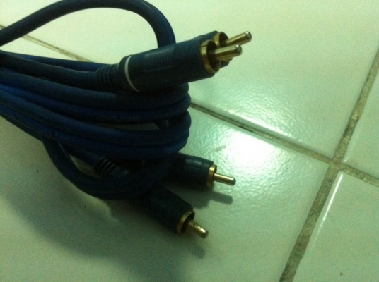 RCA ALPINE DOUBLE SHIELDED OFC AUDIO EXTENSION CABLE 5เมตร มือ2 ญี่ปุ่น